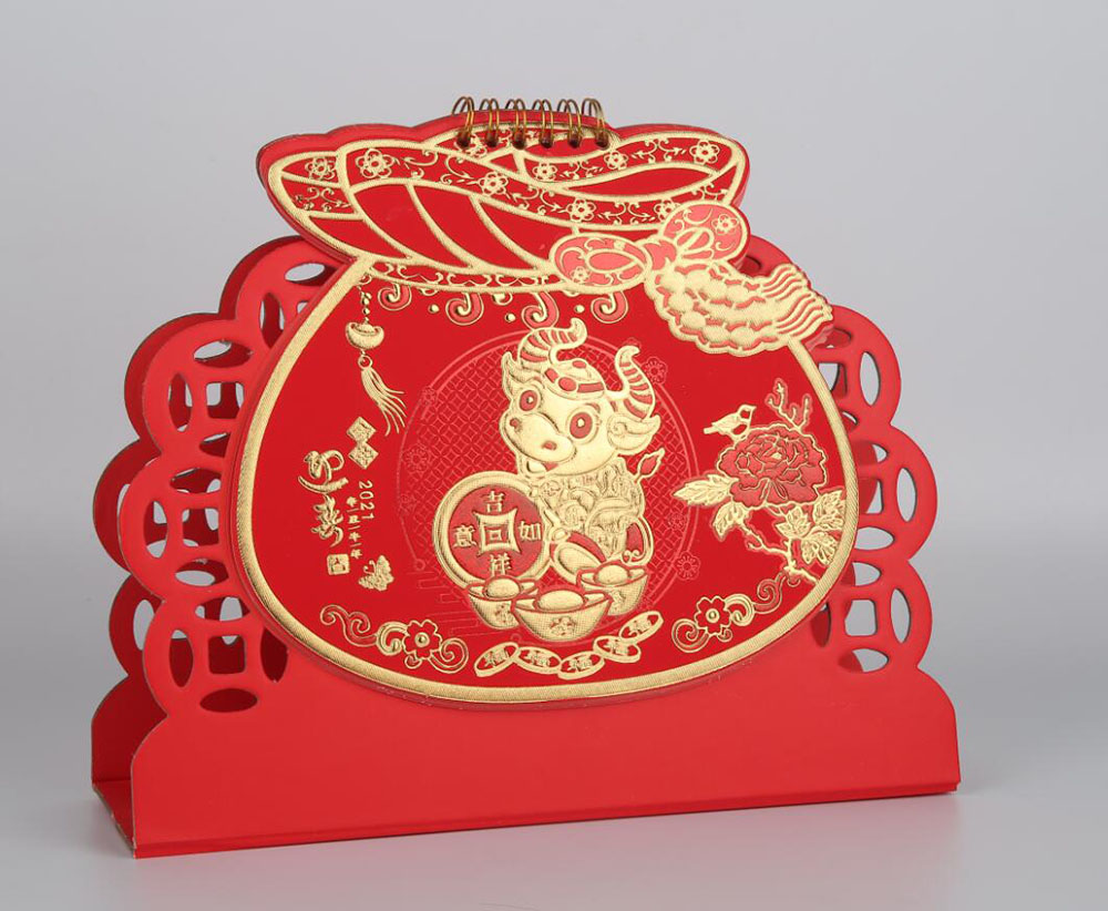 創(chuàng)意臺歷設計,臺歷鏤空工藝,臺歷印刷材質