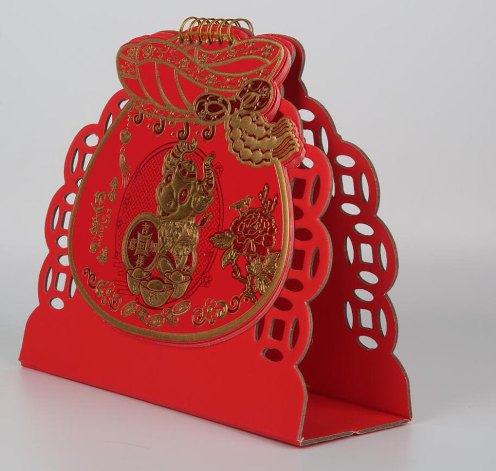創(chuàng)意臺歷設計,臺歷鏤空工藝,臺歷印刷材質