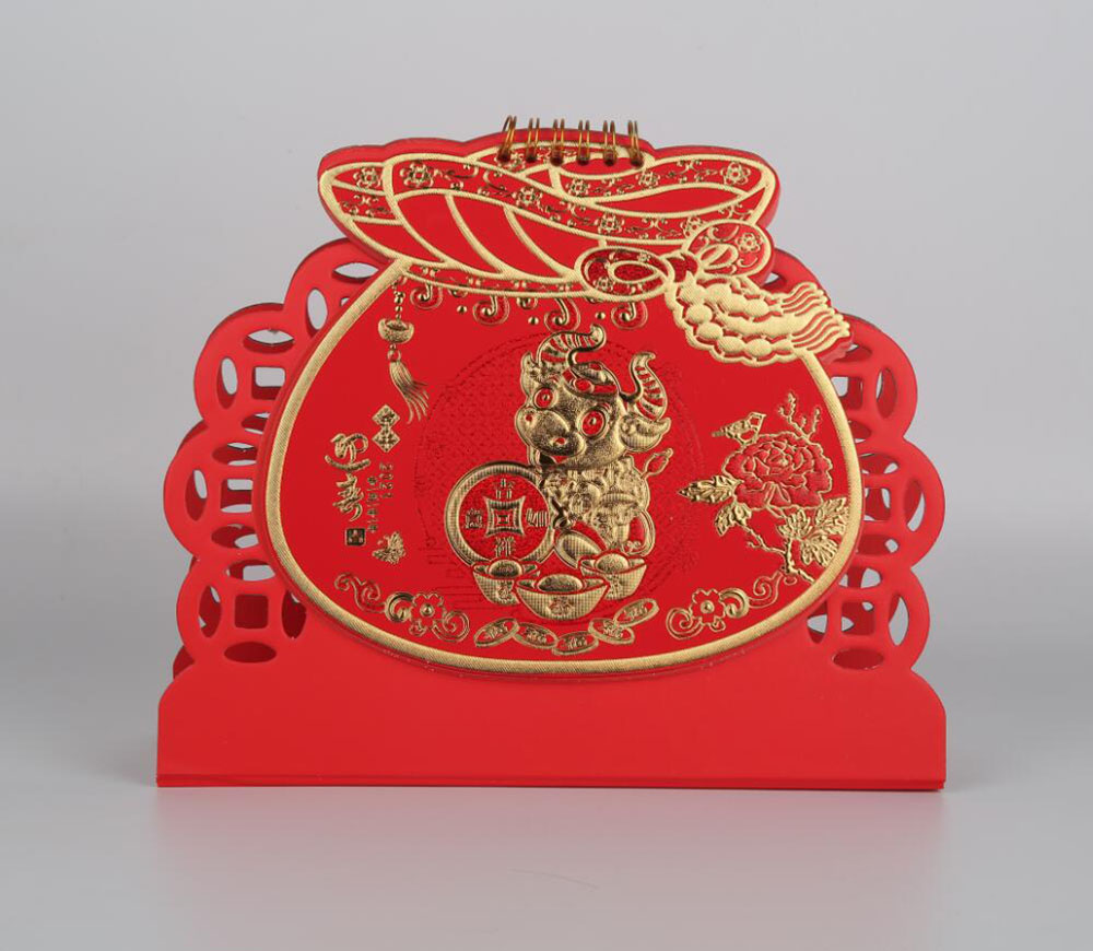 創(chuàng)意臺歷設計,臺歷鏤空工藝,臺歷印刷材質
