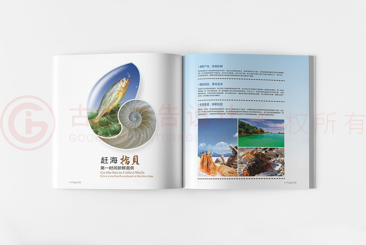 水產(chǎn)海鮮畫冊設計,水產(chǎn)畫冊設計公司,食品畫冊設計公司